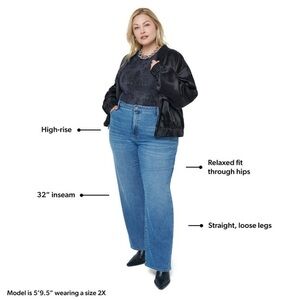 Plus size Jeans 18W Edited by Remi Bader light wash